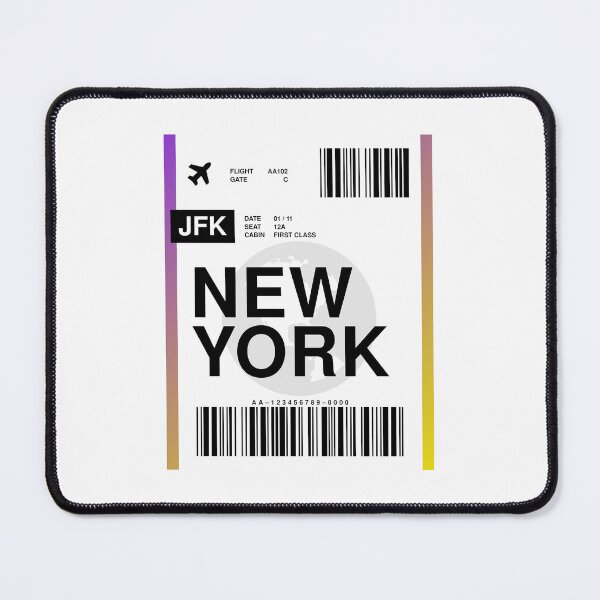 Item preview, New York Boarding Pass designed and sold by RabbitK.