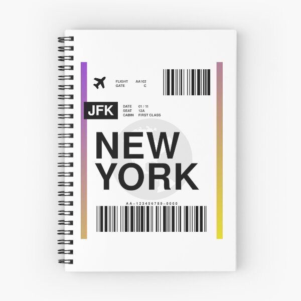 Item preview, New York Boarding Pass designed and sold by RabbitK.