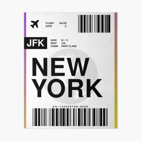 Artikel-Vorschau von New Yorker Bordkarte, designt und verkauft von RabbitK.