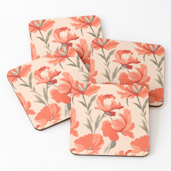 Item preview, Sunny Peach Poppy Panorama designed and sold by Macromariu.