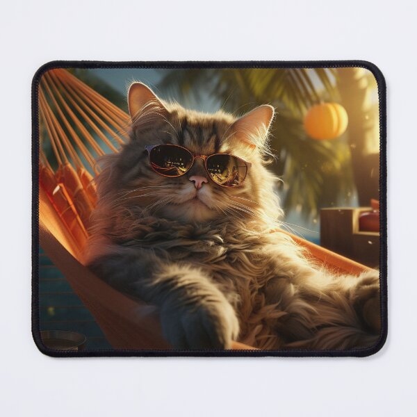 Item preview, Cat relaxing on the beach designed and sold by Alenus.