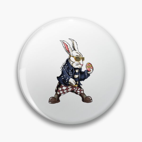 Item preview, easter bunny egg, rocker bunny holding egg, rocker bunny with egg designed and sold by GreyStanzione1.