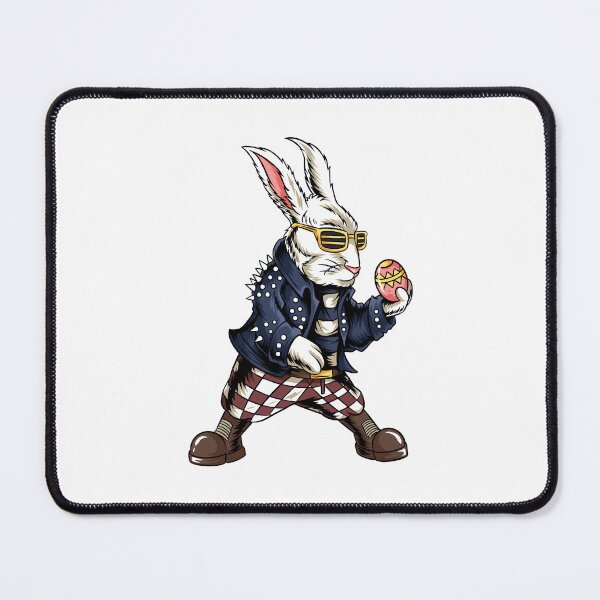 Item preview, easter bunny egg, rocker bunny holding egg, rocker bunny with egg designed and sold by GreyStanzione1.