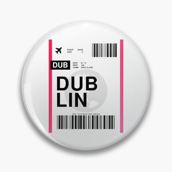 Item preview, Dublin Boarding Pass designed and sold by RabbitK.