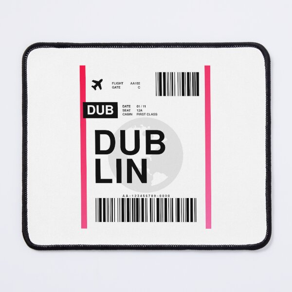 Item preview, Dublin Boarding Pass designed and sold by RabbitK.