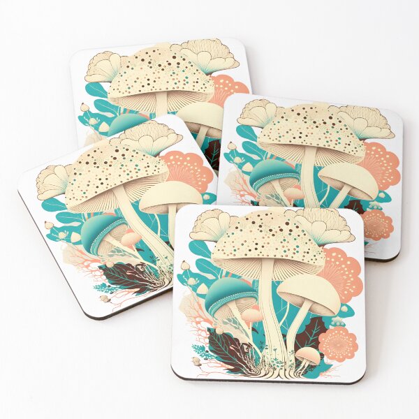 Item preview, Magic Mushroom Floral designed and sold by PODUNUSUAL.