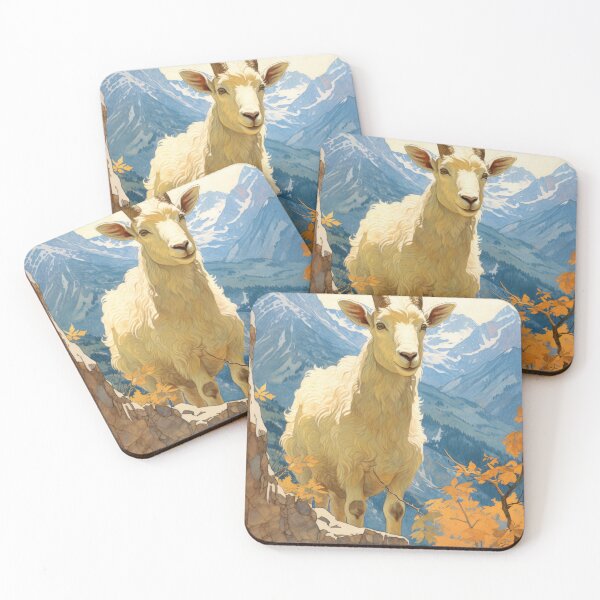 Item preview, Majestic Goat Amidst Autumn Peaks designed and sold by VisionDuke.