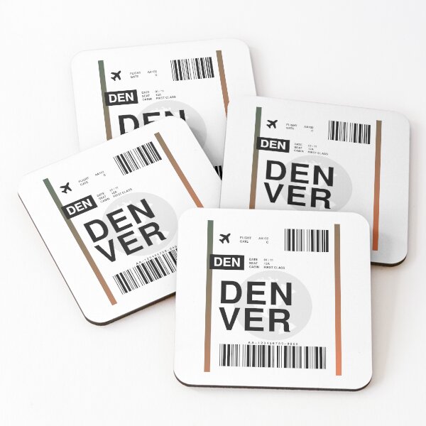 Item preview, Denver Boarding Pass designed and sold by RabbitK.