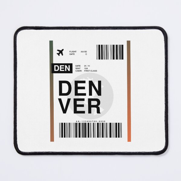 Item preview, Denver Boarding Pass designed and sold by RabbitK.