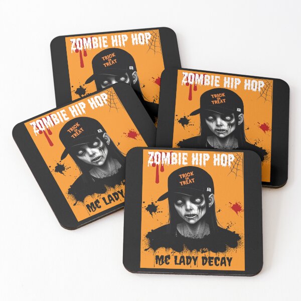 Item preview, Zombie hip hop mc lady decay designed and sold by zombiehiphop.