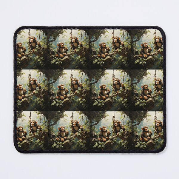 Item preview, Playful monkeys swinging through trees designed and sold by KornUHD.