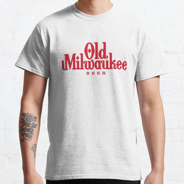 White Old Milwaukee Baseball Jersey Best Gift For Beer Lovers