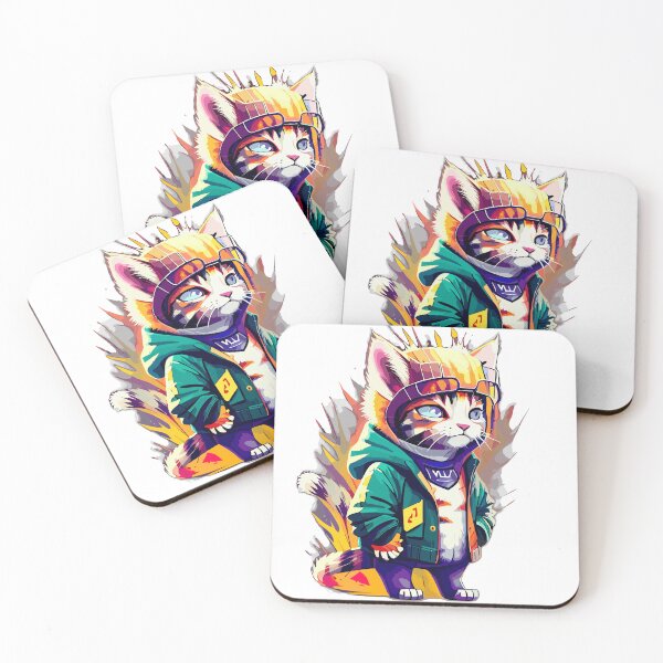 Item preview, fullbody cute kitten wearing a student jacket designed and sold by suraz.
