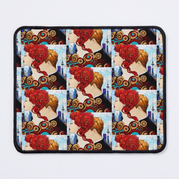 Item preview, Lovers in Auckland, Redhead and blonde man, Art Nouveau designed and sold by CristalleLisa.