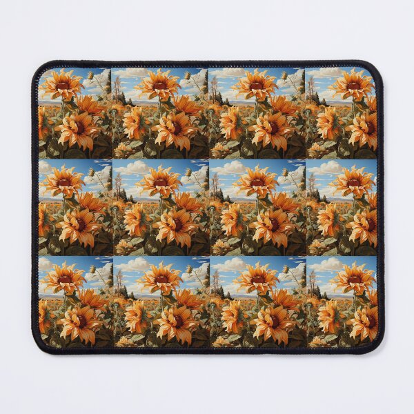 Item preview, Happy sunflowers in a sunny field  designed and sold by KornUHD.