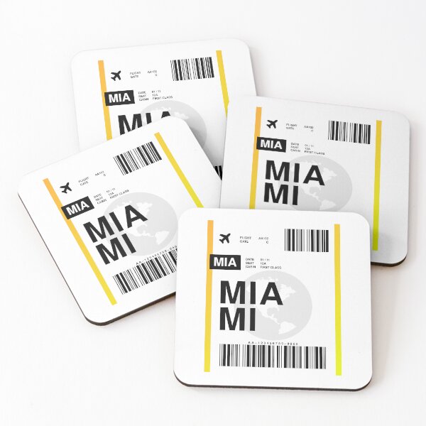 Item preview, Miami Boarding Pass designed and sold by RabbitK.