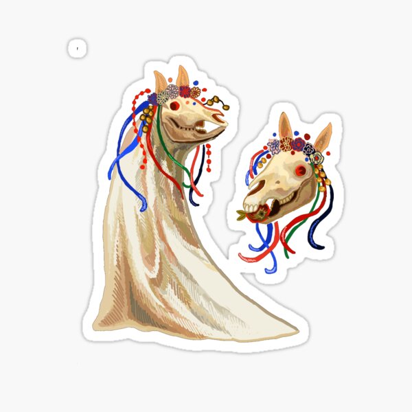 Item preview, mari lwyd designed and sold by tytonidae.