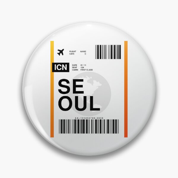 Item preview, Seoul Boarding Pass designed and sold by RabbitK.