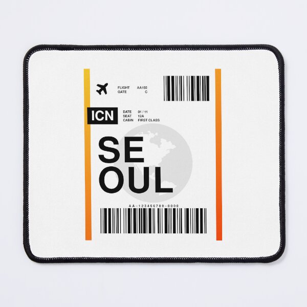 Item preview, Seoul Boarding Pass designed and sold by RabbitK.
