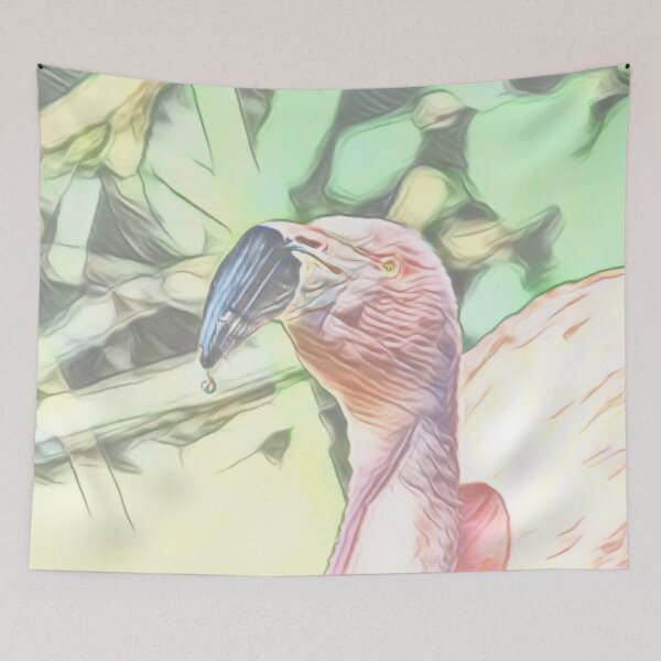 Item preview, Flamingo Head In Fine Detail designed and sold by Fearless-Fox.