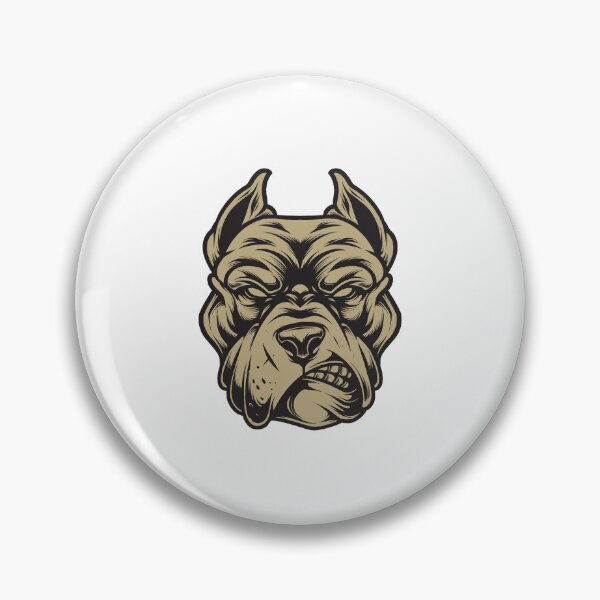 Item preview, Pitbull head, pitbull dog head, angry pitbull head designed and sold by GreyStanzione1.