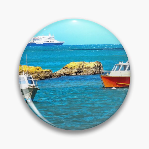 Item preview, Fishing boats and Ferry, Island Bay designed and sold by carole hirst.