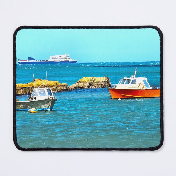Item preview, Fishing boats and Ferry, Island Bay designed and sold by carole hirst.
