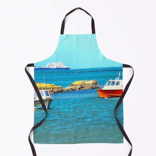 Item preview, Fishing boats and Ferry, Island Bay designed and sold by carole hirst.