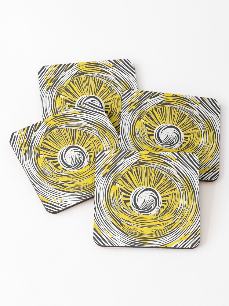 Thumbnail 1 of 5, Coasters (Set of 4), Zen Vortex designed and sold by nomadicpop.
