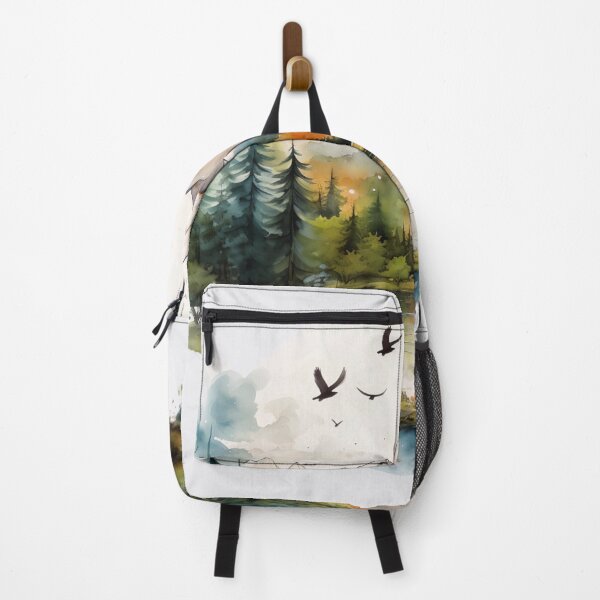 Item preview, Mountain landscape watercolor designed and sold by Studio Harmonia.