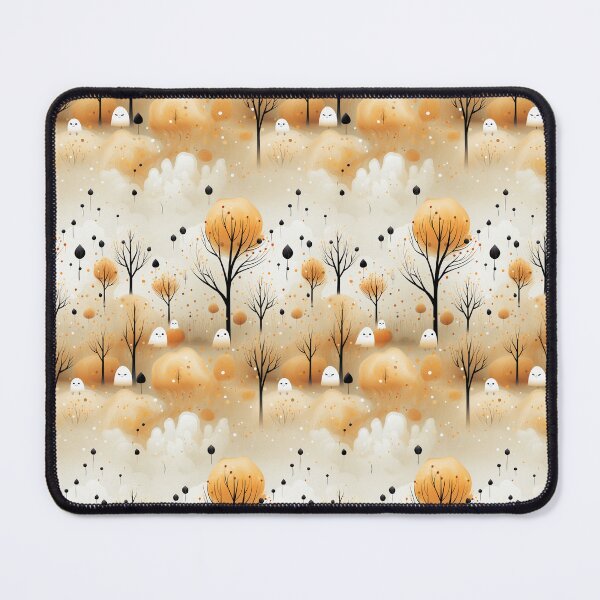 Item preview, Whispers of October: Pastel Haunts on White designed and sold by Moisky Patterns.