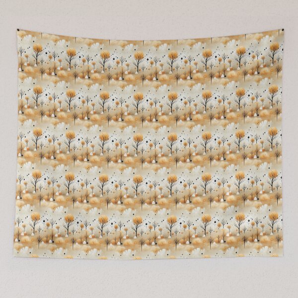 Item preview, Whispers of October: Pastel Haunts on White designed and sold by Moisky Patterns.