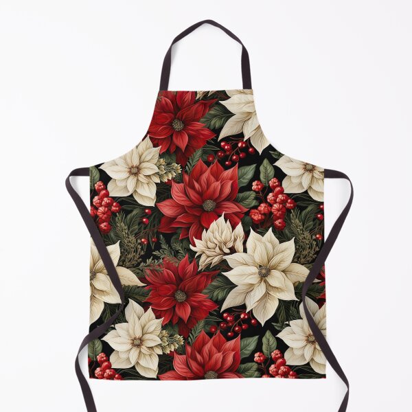 Item preview, Red and White Christmas Flower, Poinsettia Pattern designed and sold by Hibiskusmond.