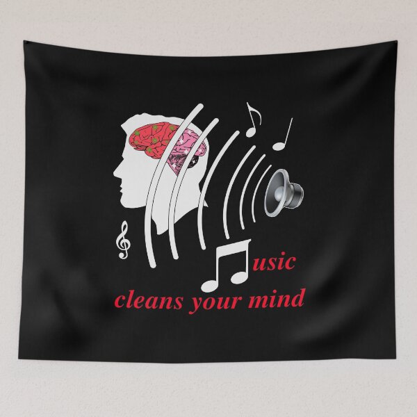 Item preview, Music cleans your mind WHITE NOTES designed and sold by Ben3842.