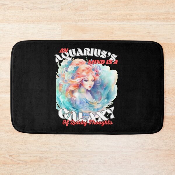 Item preview, An Aquarius's Mind Is A Galaxy Of Quirky Thoughts designed and sold by ZodiacWonders.