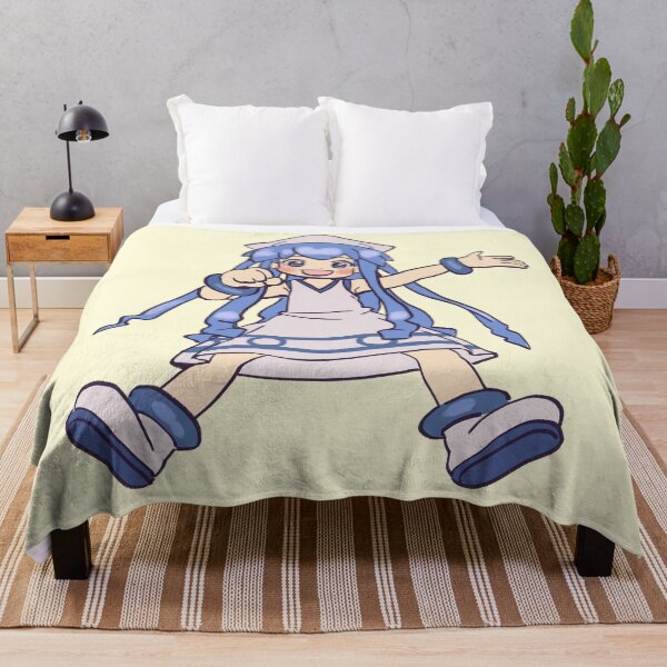 Item preview, I draw happy pastel blue squid girl / Shinryaku Ika Musume designed and sold by RansRoom.