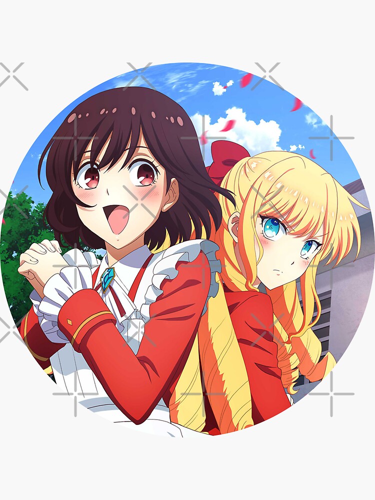 Rei x Claire, Watashi no Oshi wa Akuyaku Reijou, Yuri Anime, I'm In Love  with The Villainess Wataoshi Sticker for Sale by Everyday Inspiration