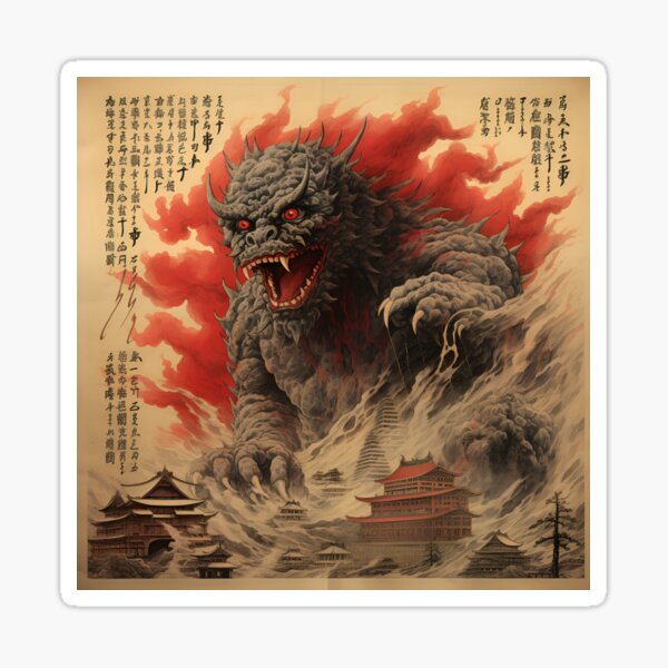 Item preview, Japanese monster  designed and sold by ArtWearSplash.