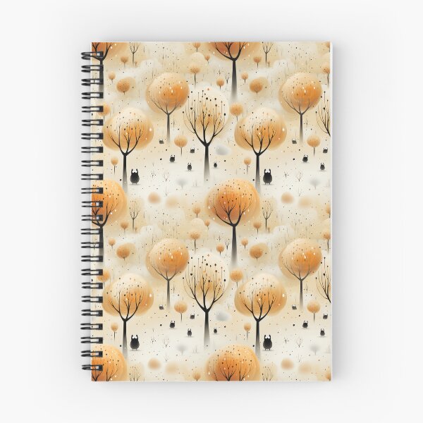 Item preview, Whispers of October: Pastel Haunts on soft amber. designed and sold by Moisky Patterns.