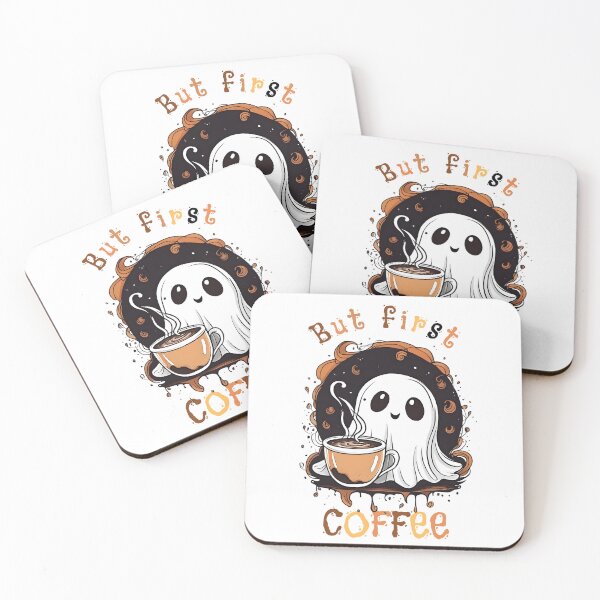 Item preview, Coffee Lover Boo-Jee Ghost But First Coffee VIII designed and sold by DevemDavam.