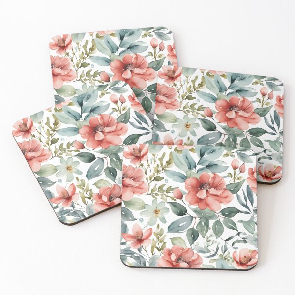 Item preview, Vibrant Blooms Watercolor Paintings of Colorful Flowers designed and sold by Natthajak SKT.