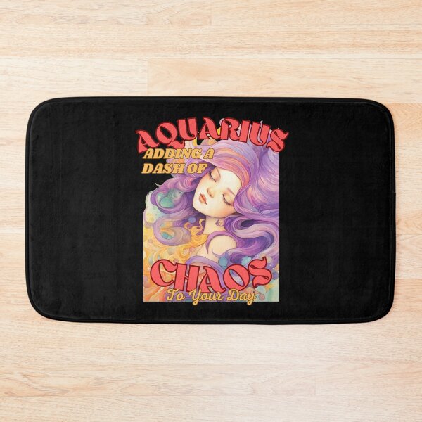 Item preview, Aquarius: Adding A Dash Of Chaos To Your Day. Aquarius astrology designed and sold by ZodiacWonders.