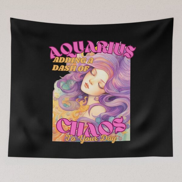 Item preview, Aquarius: Adding A Dash Of Chaos To Your Day. aquarius february designed and sold by ZodiacWonders.