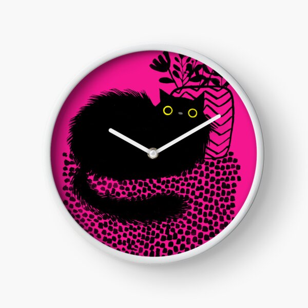 Item preview, Miauuw - Black Cat with Yellow Eyes designed and sold by PlanetCatArt.