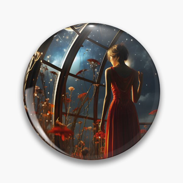Item preview, Red Dress in Cosmic Greenhouse designed and sold by oilidesing.