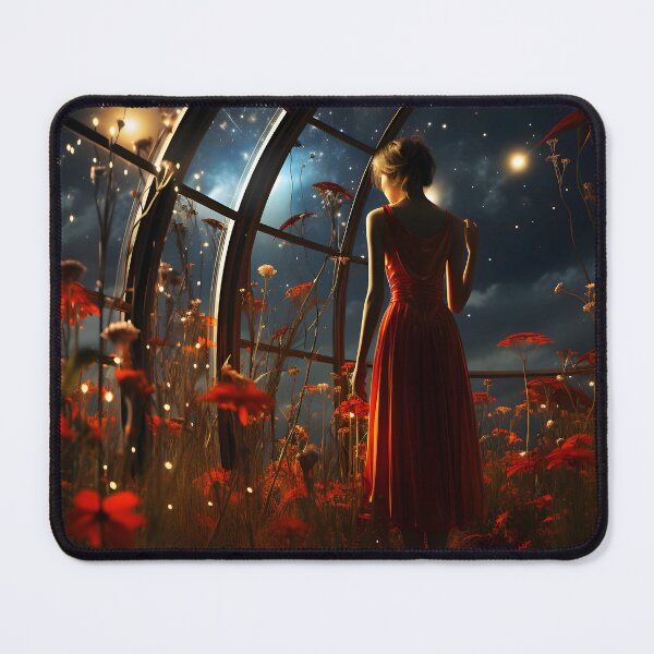 Item preview, Red Dress in Cosmic Greenhouse designed and sold by oilidesing.