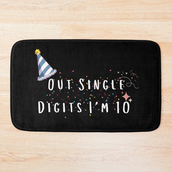 Item preview, Out of Single Digits at 10 - Double Digits Birthday  designed and sold by vaggleTown.