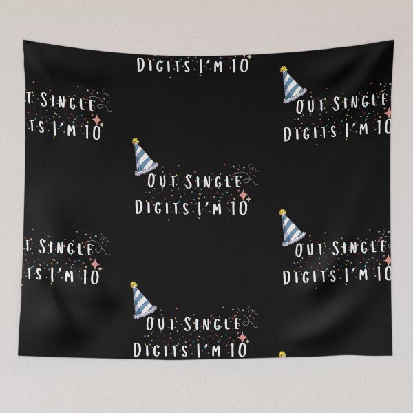 Item preview, Out of Single Digits at 10 - Double Digits Birthday  designed and sold by vaggleTown.
