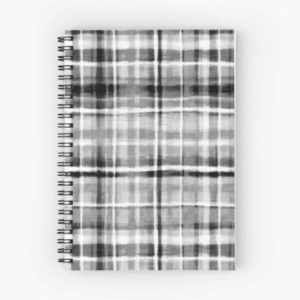 Item preview, Moody Monochrome Black and White Rustic Checkered Plaid designed and sold by micklyn.