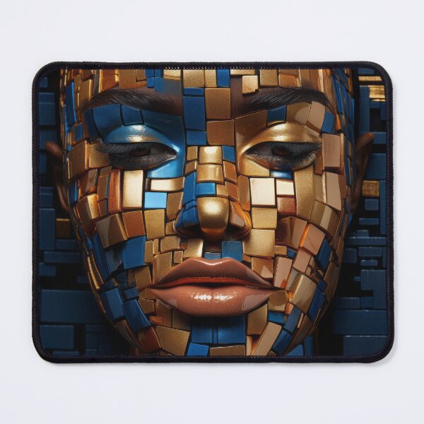 Item preview, A woman's face made of blocks designed and sold by Whimsicalhub.